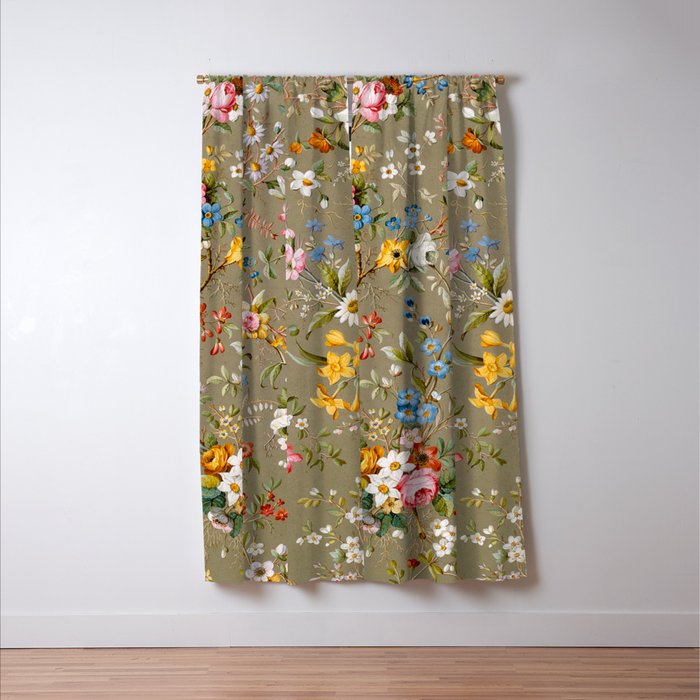 Dreamy Floral Marble End Paper 1788 William Kilburn Window Curtain Gallery Image 3