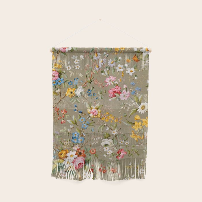 Dreamy Floral Marble End Paper 1788 William Kilburn Wall Hanging Gallery Image 1