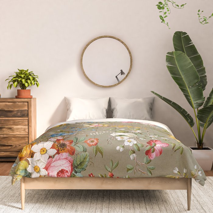 Dreamy Floral Marble End Paper 1788 William Kilburn Comforter Gallery Image 3