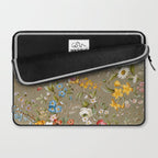Dreamy Floral Marble End Paper 1788 William Kilburn Laptop Sleeve Gallery Image 2