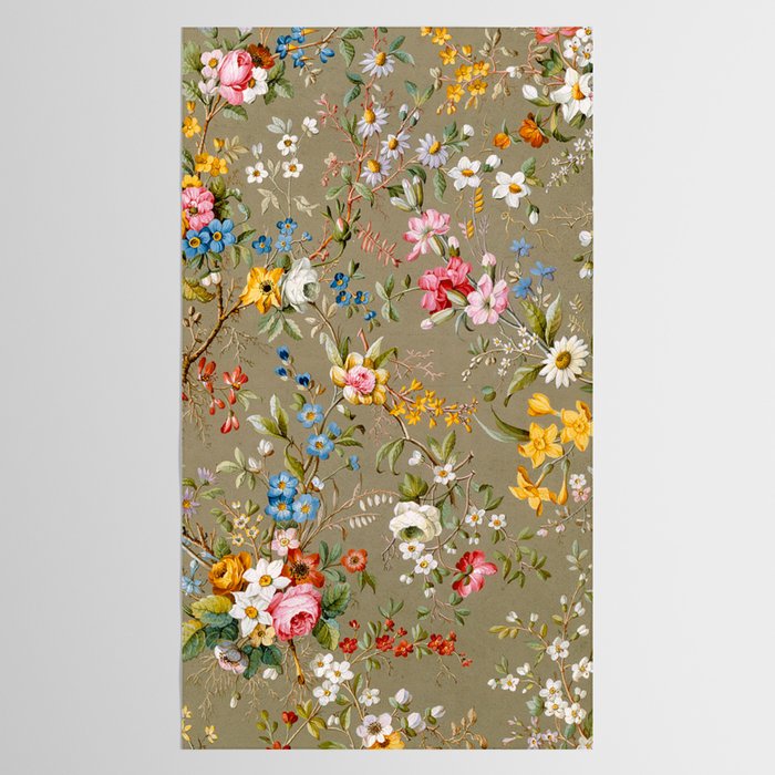 Dreamy Floral Marble End Paper 1788 William Kilburn Tablecloth Gallery Image 2