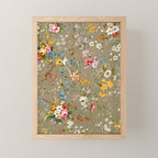 Dreamy Floral Marble End Paper 1788 William Kilburn Mini Art Print Gallery Image 1