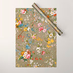 Dreamy Floral Marble End Paper 1788 William Kilburn Wrapping Paper Gallery Image 1