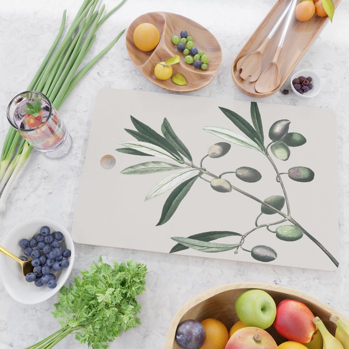 Olive Tree Branch Cutting Board Gallery Image 2