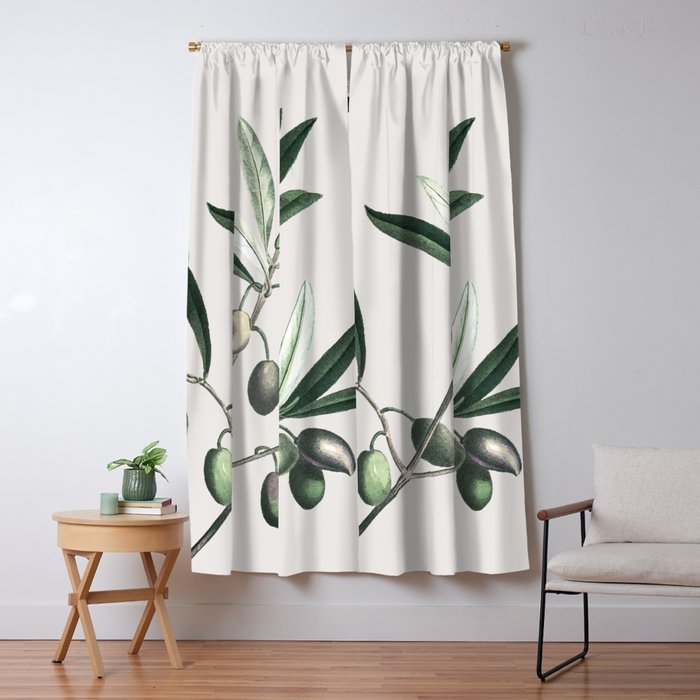 Olive Tree Branch Window Curtain Gallery Image 5
