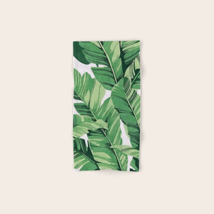Tropical banana leaves V Bath Towel Gallery Image 1