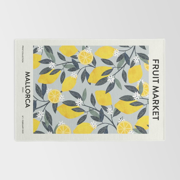 Fruit market retro Mallorca inspiration Rug Gallery Image 2