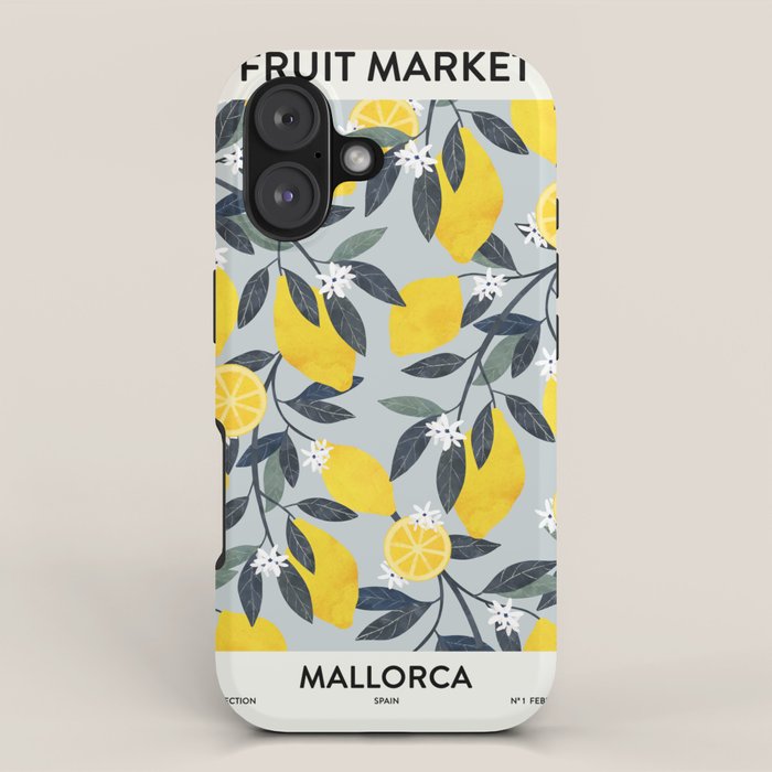 Fruit market retro Mallorca inspiration iPhone Case Gallery Image 1