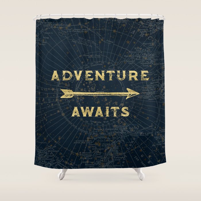 Adventure Awaits Shower Curtain Gallery Image 1