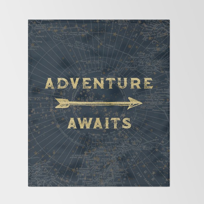 Adventure Awaits Throw Blanket Gallery Image 2