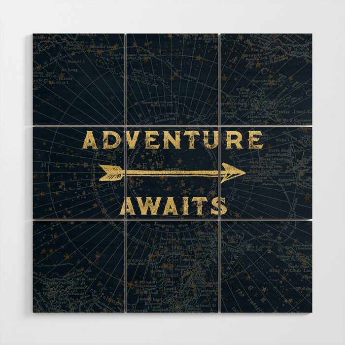 Adventure Awaits Wood Wall Art Gallery Image 1