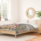 Antique Aubusson French Tapestry Romantic Garden Duvet Cover Gallery Image 2