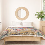 Antique Aubusson French Tapestry Romantic Garden Duvet Cover Gallery Image 3