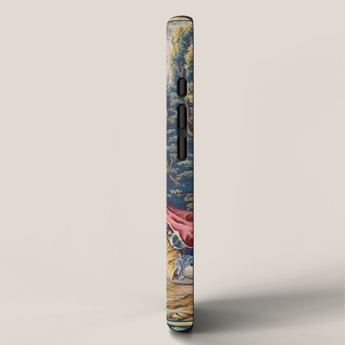 Antique Aubusson French Tapestry Romantic Garden iPhone Case Gallery Image 2