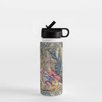 Antique Aubusson French Tapestry Romantic Garden Water Bottle Gallery Image 1