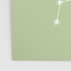 Libra Zodiac Star Constellation Line Art Soft Green Poster Gallery Image 3