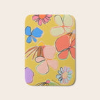 VINTAGE GARDEN YELLOW Bath Mat Gallery Image 1