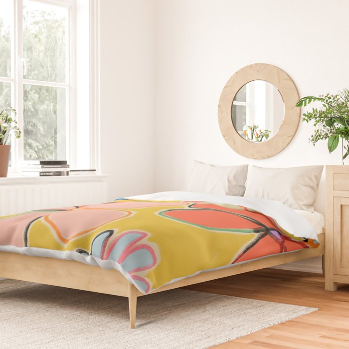 VINTAGE GARDEN YELLOW Duvet Cover Gallery Image 2