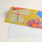 VINTAGE GARDEN YELLOW Wrapping Paper Gallery Image 2
