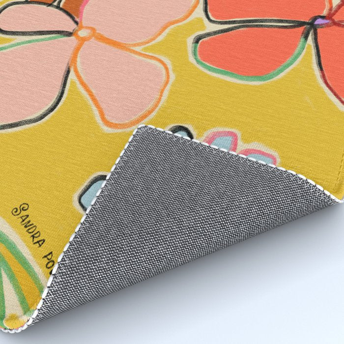 VINTAGE GARDEN YELLOW Rug Gallery Image 4
