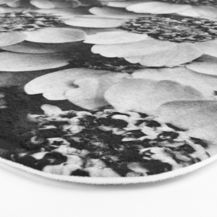 Yarrow flower blossoms vintage black and white photograph by Karl Blossfeldt   Bath Mat Gallery Image 3