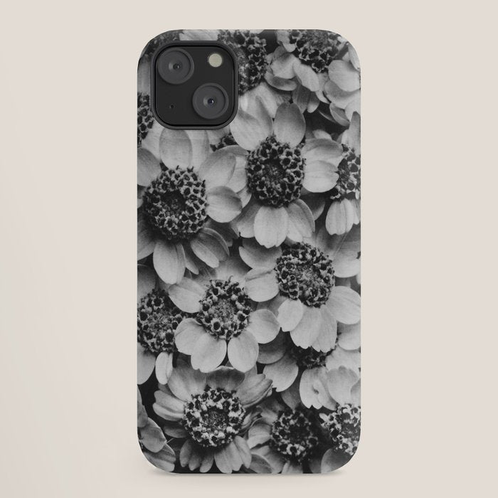 Yarrow flower blossoms vintage black and white photograph by Karl Blossfeldt   iPhone Case Gallery Image 18