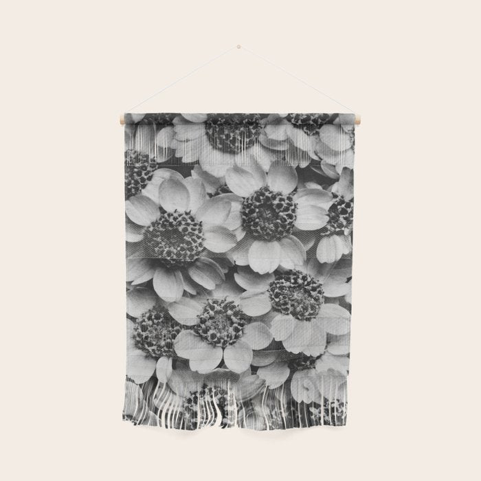 Yarrow flower blossoms vintage black and white photograph by Karl Blossfeldt   Wall Hanging Gallery Image 1
