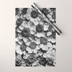 Yarrow flower blossoms vintage black and white photograph by Karl Blossfeldt   Wrapping Paper Gallery Image 1