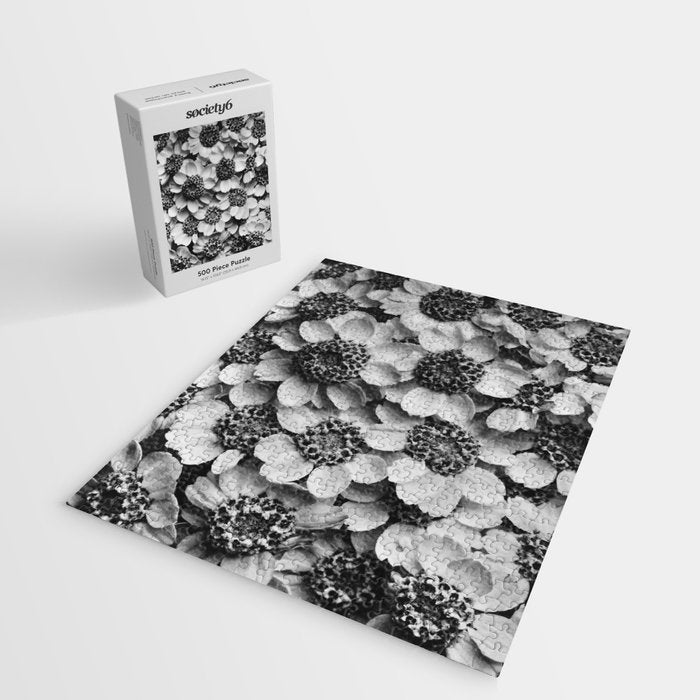 Yarrow flower blossoms vintage black and white photograph by Karl Blossfeldt   Jigsaw Puzzle Gallery Image 2