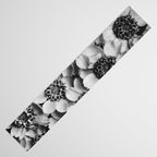 Yarrow flower blossoms vintage black and white photograph by Karl Blossfeldt   Table Runner Gallery Image 3
