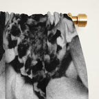 Yarrow flower blossoms vintage black and white photograph by Karl Blossfeldt   Window Curtain Gallery Image 2