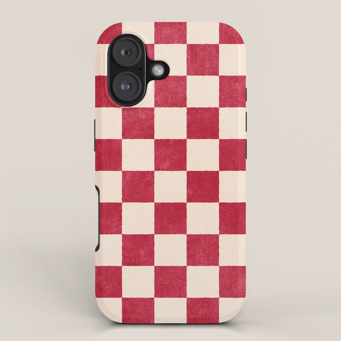 CHECKER - 001 - Tomato iPhone Case Gallery Image 1