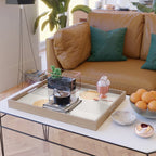 Mid Century Modern Geometric 70 (Rainbow and Sun Abstraction) Serving Tray Gallery Image 2