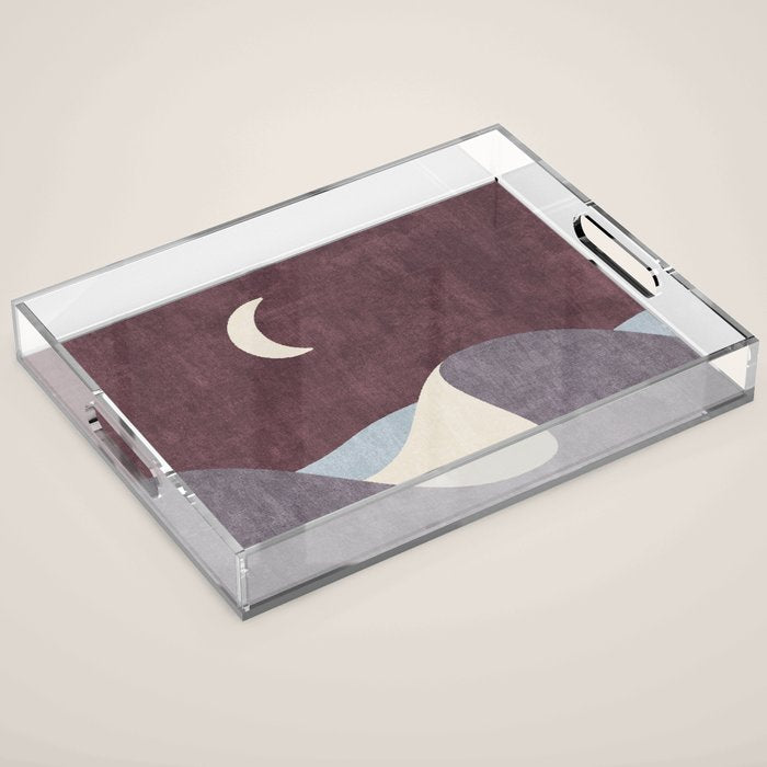 LANDSHAPES / Desert - Night Acrylic Tray Gallery Image 1