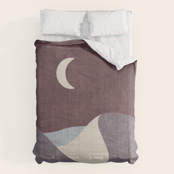 LANDSHAPES / Desert - Night Comforter Gallery Image 6