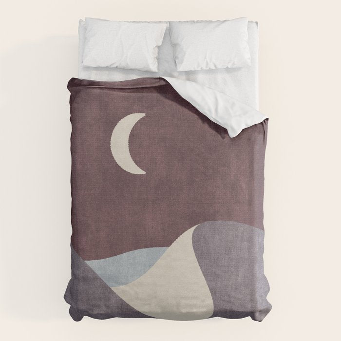 LANDSHAPES / Desert - Night Duvet Cover Gallery Image 6