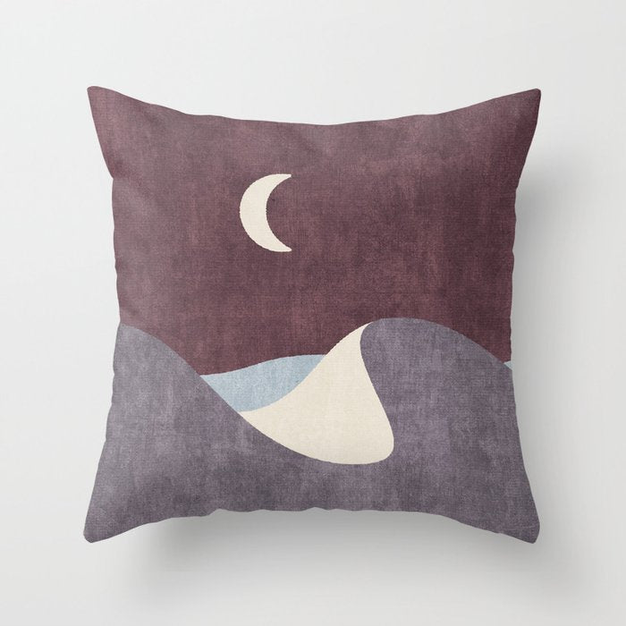 LANDSHAPES / Desert - Night Throw Pillow Gallery Image 6