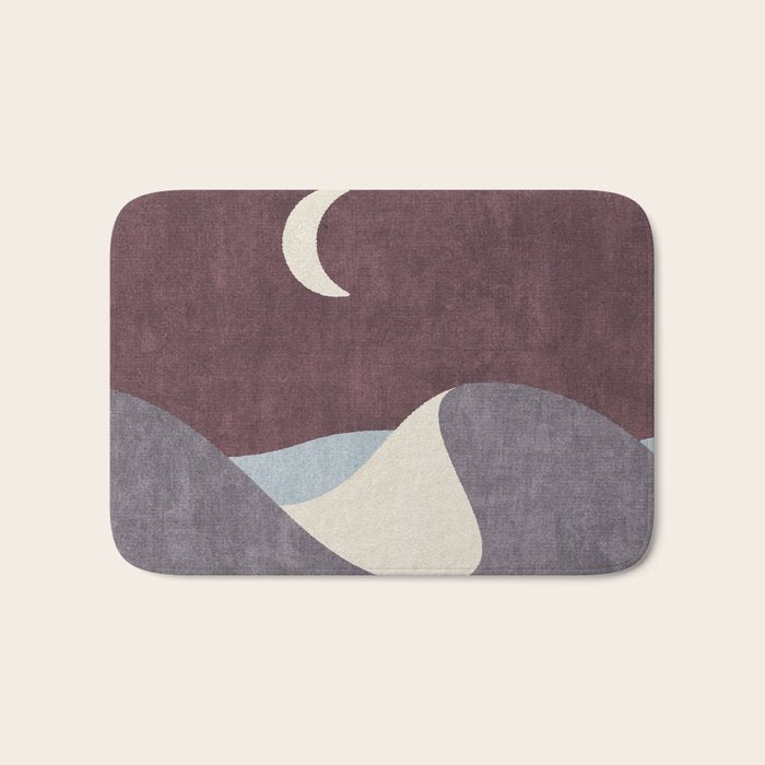 LANDSHAPES / Desert - Night Bath Mat Gallery Image 1