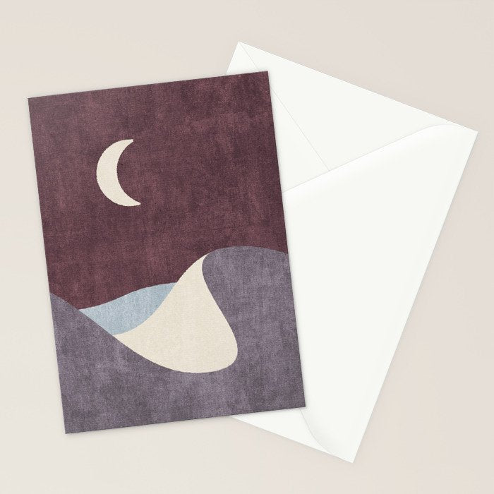 LANDSHAPES / Desert - Night Stationery Card Gallery Image 2