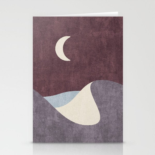 LANDSHAPES / Desert - Night Stationery Card Gallery Image 2