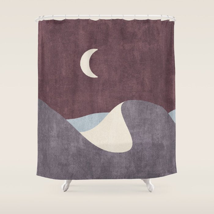 LANDSHAPES / Desert - Night Shower Curtain Gallery Image 1