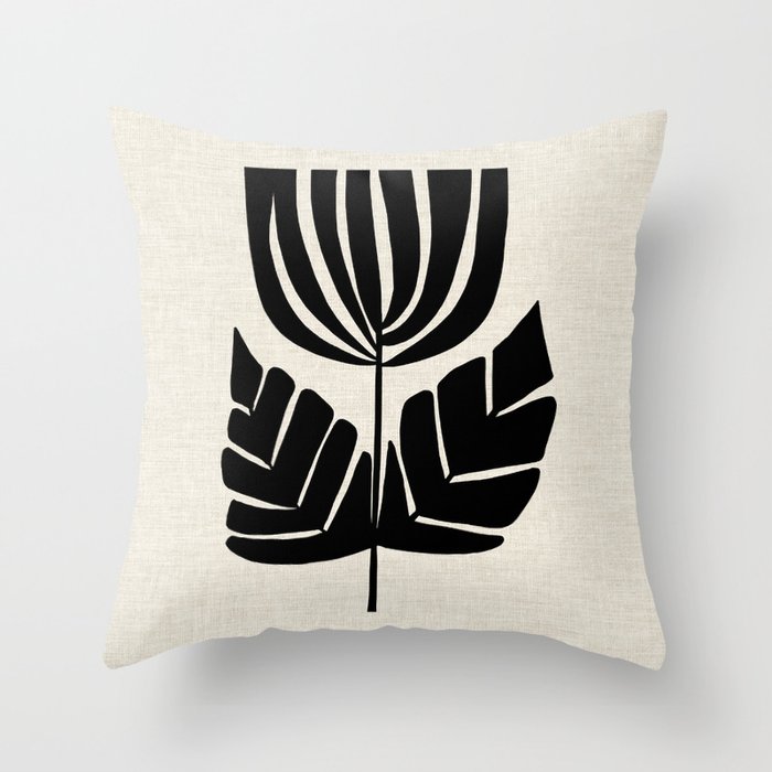 Double Leaf Bell Bloom Throw Pillow Gallery Image 6
