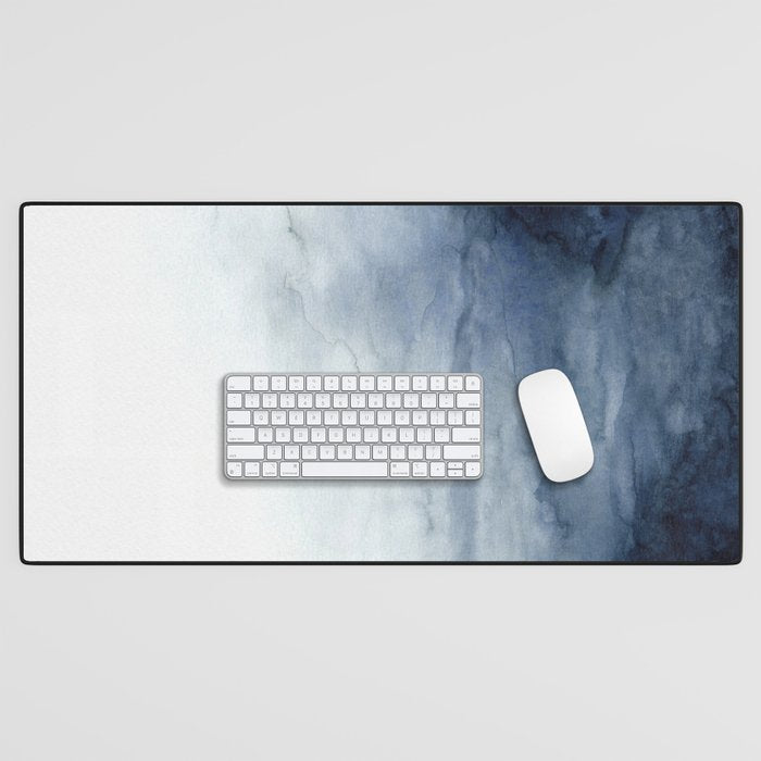 Indigo Abstract Painting | No.2 Desk Mat Gallery Image 1