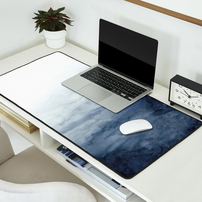 Indigo Abstract Painting | No.2 Desk Mat Gallery Image 2