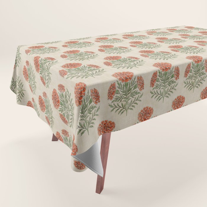 Marigold - persimmon Tablecloth Gallery Image 1