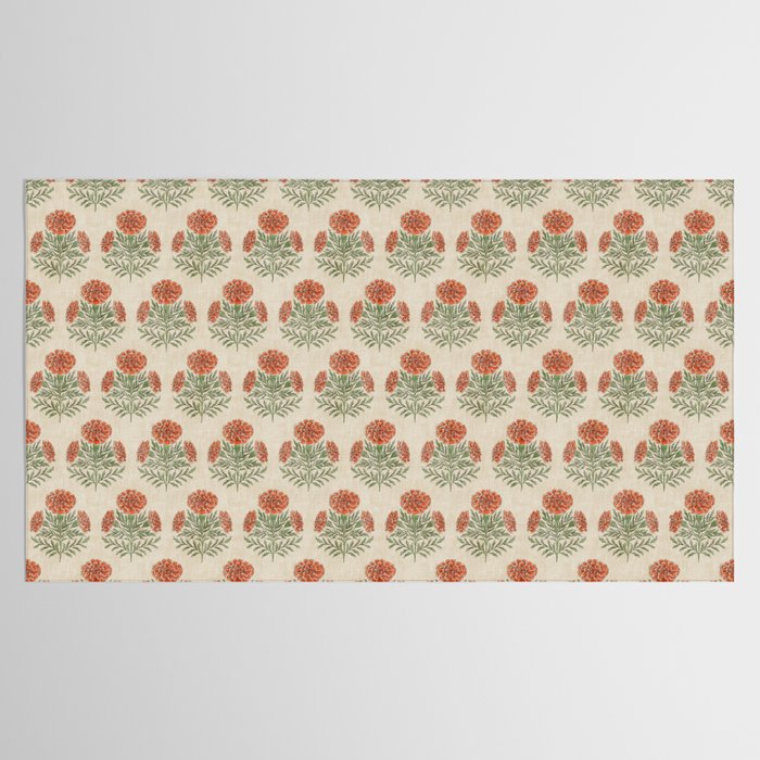 Marigold - persimmon Tablecloth Gallery Image 2