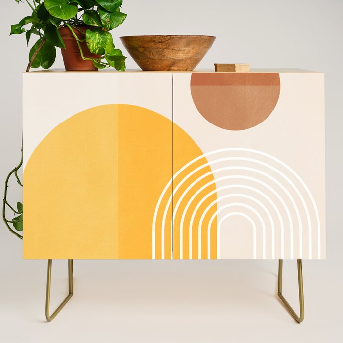 Minimal Geometric Shapes 164 Credenza Gallery Image 1
