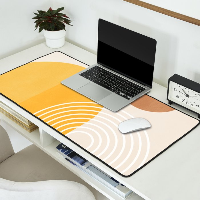 Minimal Geometric Shapes 164 Desk Mat Gallery Image 2