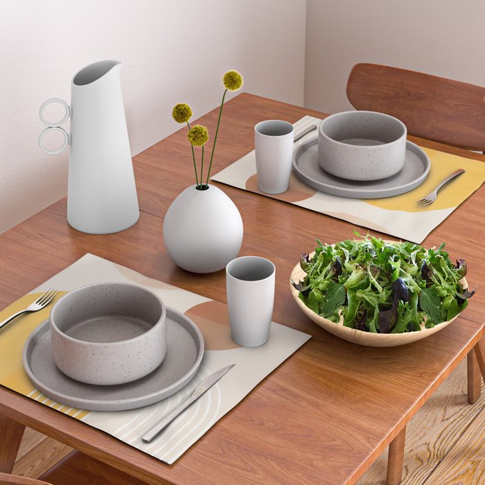 Minimal Geometric Shapes 164 Placemat Gallery Image 2