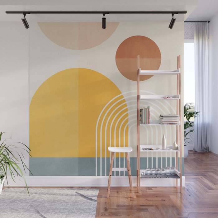 Minimal Geometric Shapes 164 Wall Mural Gallery Image 1
